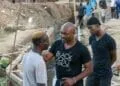 Canal sur la rivière Massacre : Jimmy Jean-Louis visite les travaux de construction