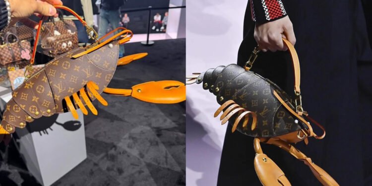 Louis Vuitton Frappe Fort Avec Un Sac En Forme De Homard à 18 000 €